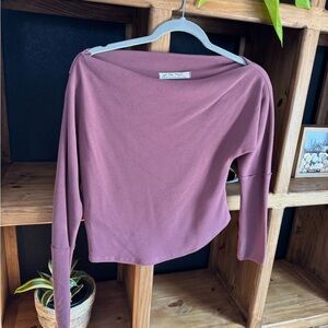 Free People off shoulder long sleeve top